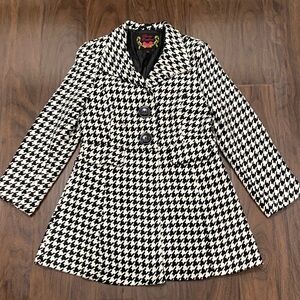 Body Central Houndstooth Peacoat